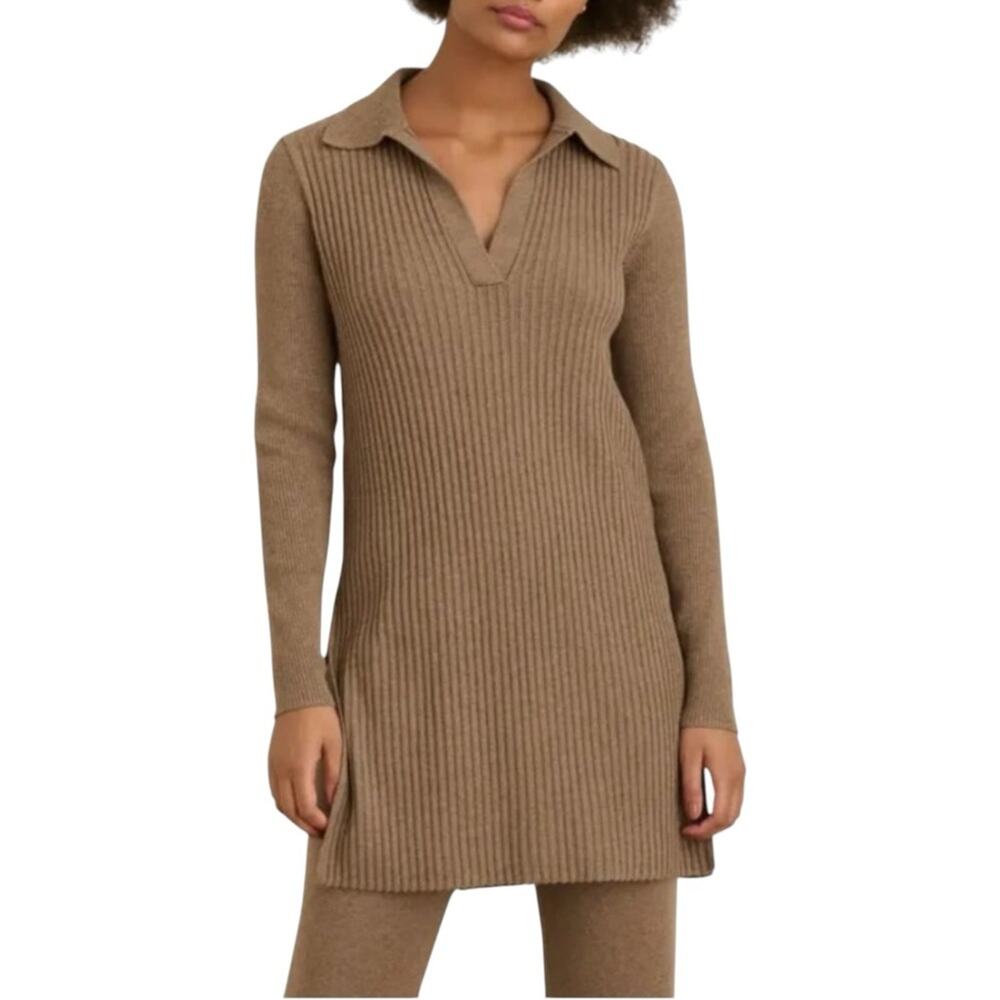 NEW Alex Mill Extra Fine Merino Wool Cotton Blend Ribbed Tunic Sweater Jumper M